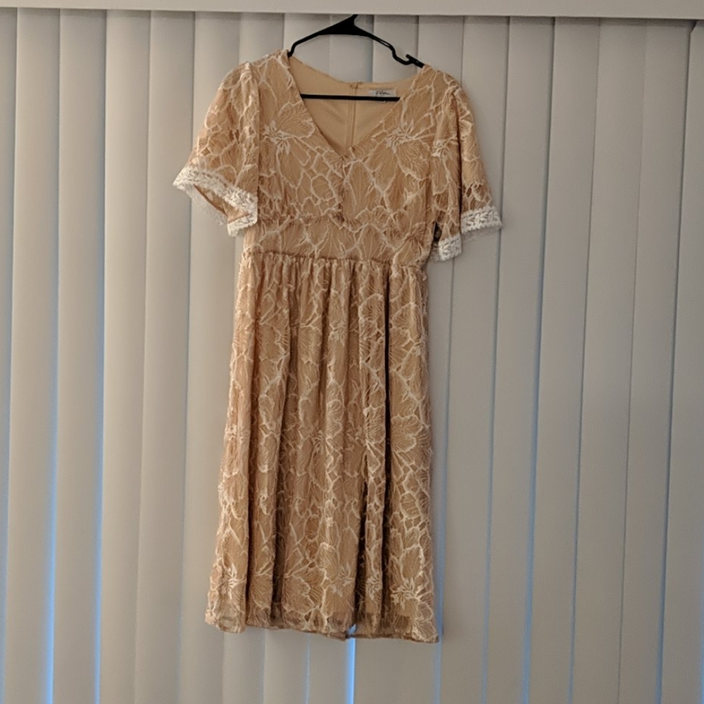 Nude Lace Dress